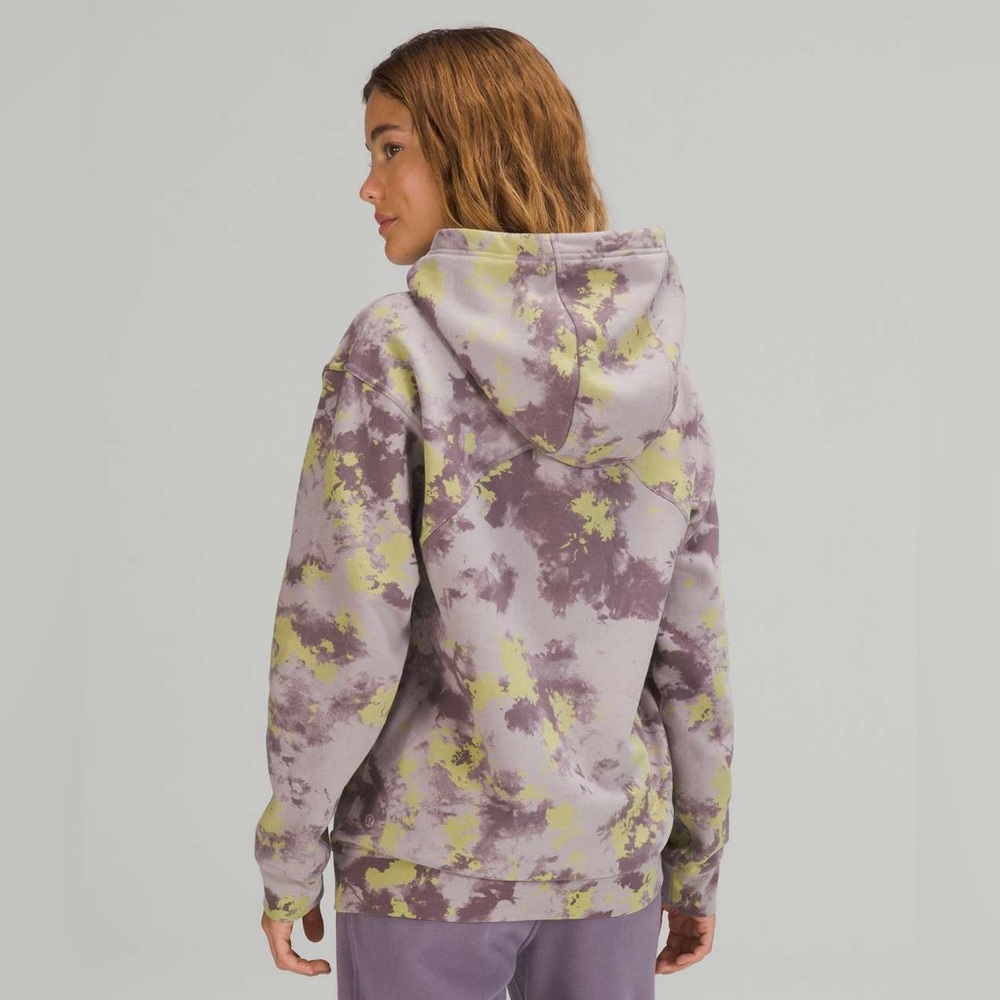 Lululemon All Yours Hoodie Size 8 Orbital Tie Dye Mauve Grey - Picture 3 of 10